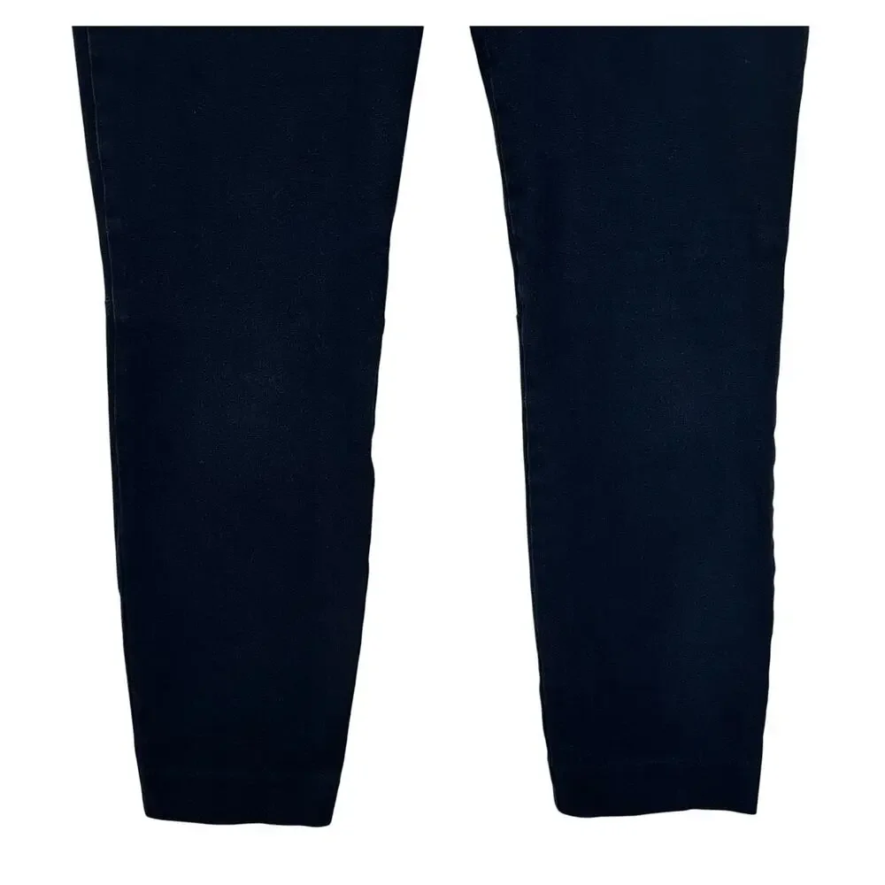 J. Crew Winnie Pant in Stretch Cotton Navy Blue H5159 Size 6